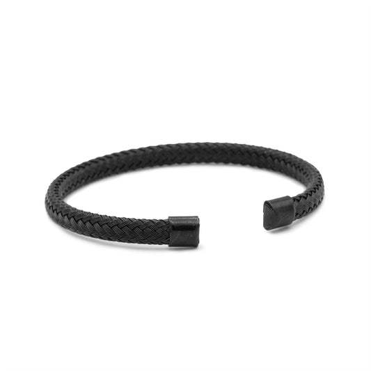 Sleek Braided Bracelet (Black)