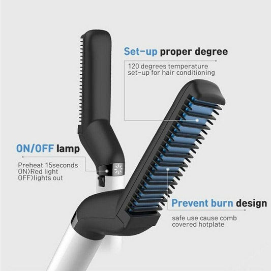 Hair Straightening Comb – Quick and Easy Hairstyle Tool for Smooth, Sleek Hair